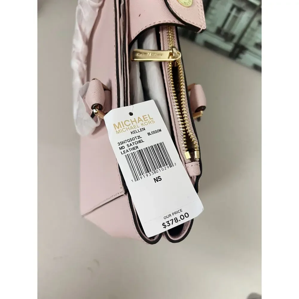 Michael Kors Kellen MD Satchel 35H7GSOT2L Blossom Pink Saffiano Leather